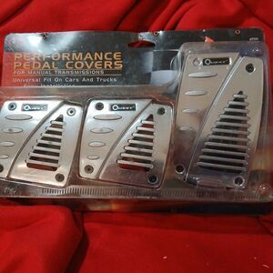 Quest Industries  Redline Manual Transmission Pedal Covers 3pcs Silver
